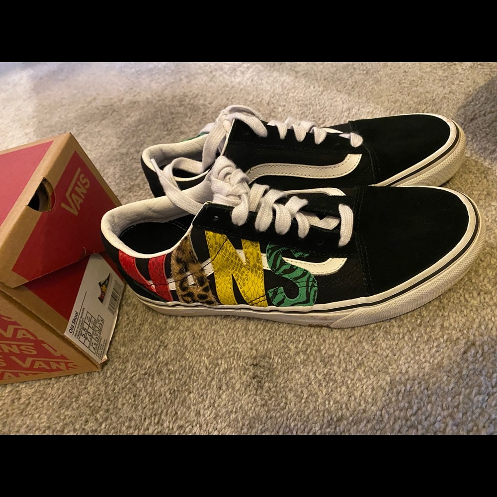 Vans multi animal rasta/black